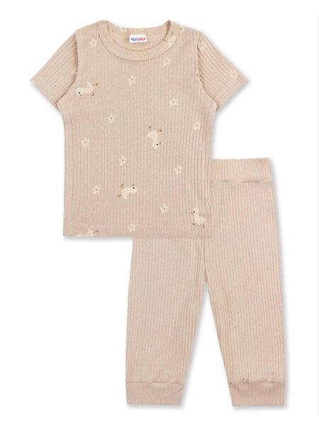 Комплект Новорождённым Юлала Бежевый Утята (фото 1)