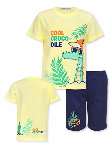 Костюм Мальчикам Лунёва Жёлтый; Чернильный Крокодил (фото 1)