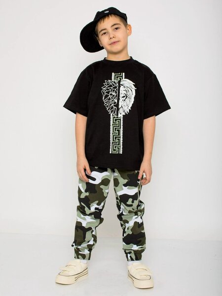 Костюм Мальчикам Ивашка Чёрный Камуфляж (фото 1)