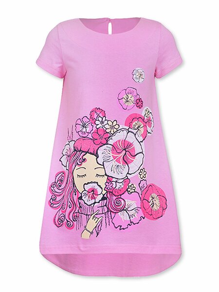 Платье Девочкам Лунёва Розовый Девушка (фото 1)