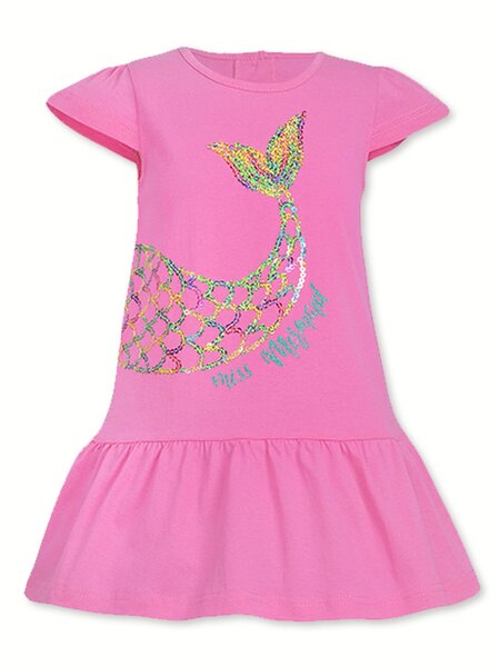 Платье Девочкам Лунёва Розовый яркий Русалочка (фото 1)