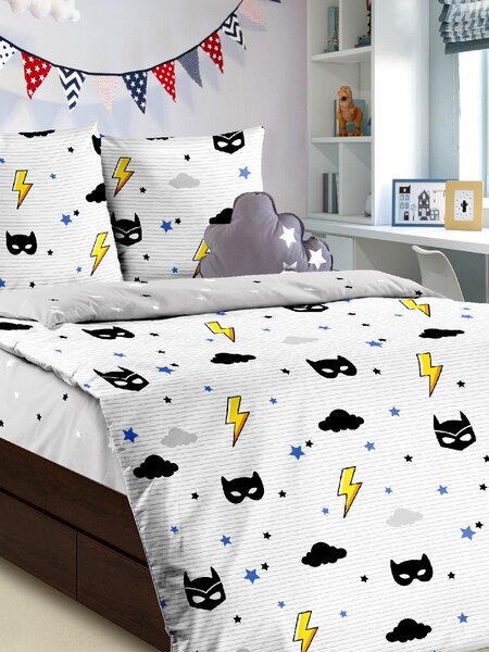 Комплект постельного белья Для дома Россия Белый Маски (фото 1)