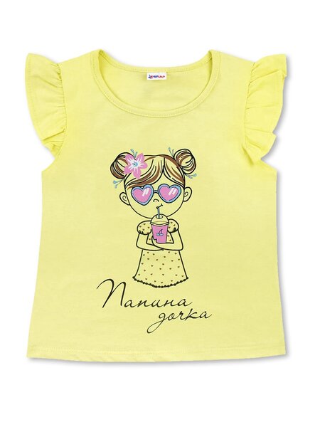 Футболка Девочкам Юлала Жёлтый Девочка (фото 1)