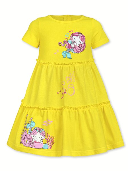 Платье Девочкам Лунёва Жёлтый Русалочка (фото 1)