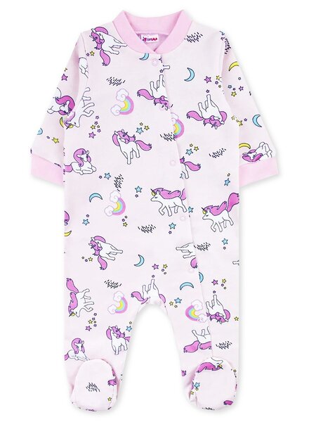 Комбинезон Новорождённым Юлала Розовый бледный Единороги (фото 1)