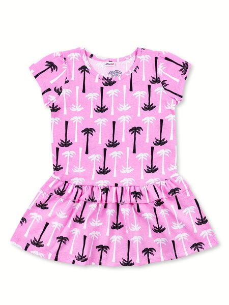 Платье Девочкам Юлала Розовый Пальмы (фото 2)