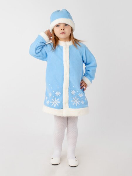Комплект Девочкам Юлала Голубой; Белый Снежинки (фото 1)