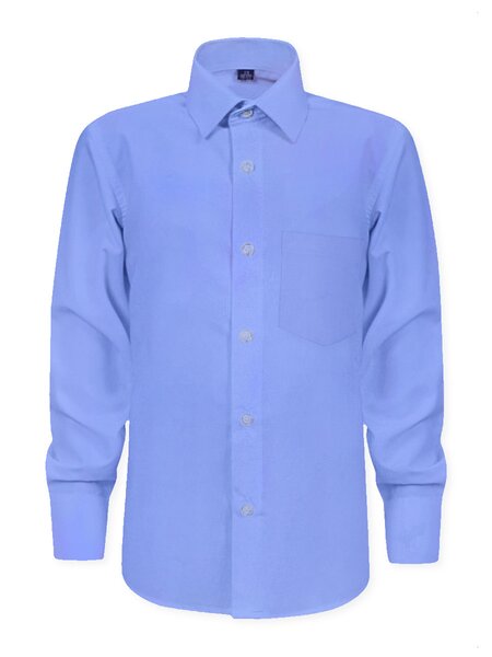 Рубашка Мальчикам Китай Синий светлый Без рисунка (фото 1)