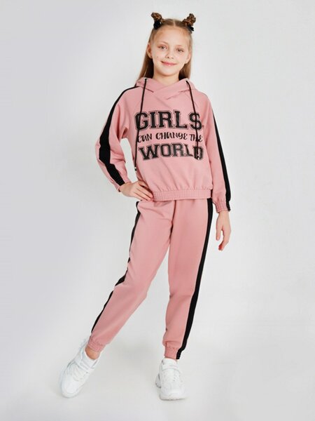Костюм Девочкам Ивашка Розовый тёмный Надпись (фото 1)