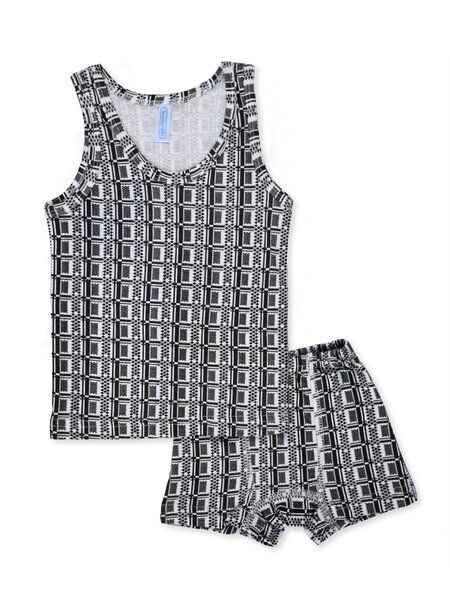 Комплект Новорождённым Takro Белый; Серый тёмный Геометрия (фото 1)