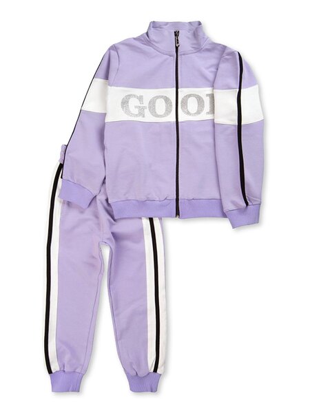 Костюм Девочкам Bonito Сиреневый Надпись (фото 1)