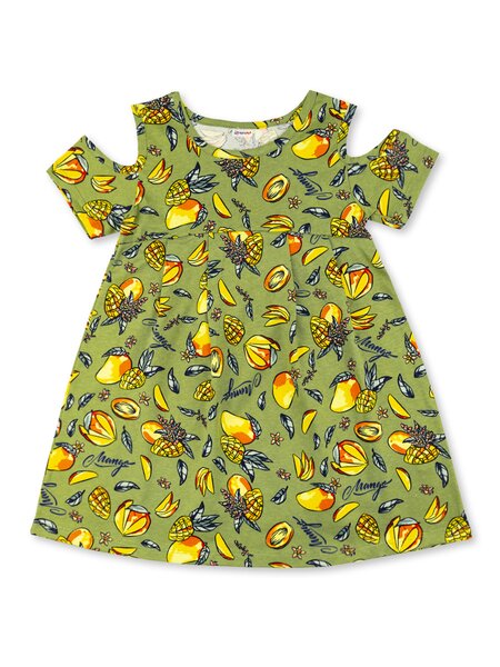 Платье Девочкам Юлала Зелёный Фрукты (фото 2)