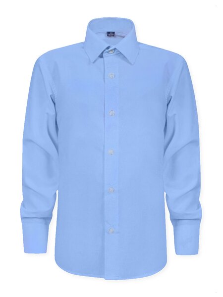 Рубашка Мальчикам Китай Синий светлый Без рисунка (фото 1)