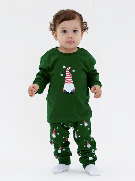 Пижама Мальчикам Takro Зелёный тёмный Гномы (фото 1)