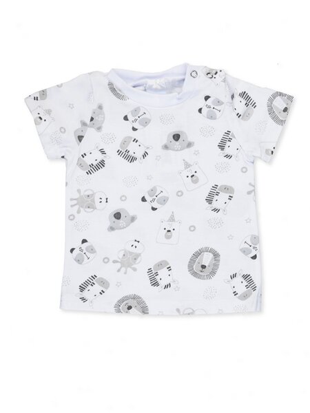 Футболка Новорождённым Ивашка Белый Зверята (фото 1)