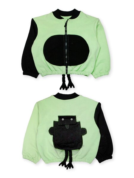 Толстовка Мальчикам Bonito Салатовый; Чёрный Мышка (фото 1)