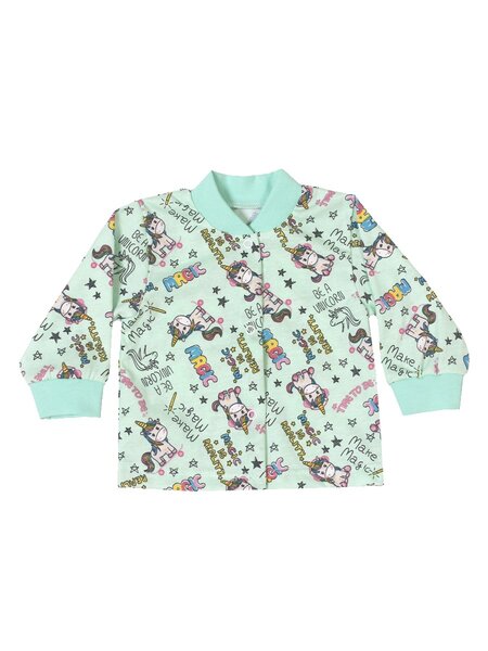 Кофточка Новорождённым Россия Мятный Единорог (фото 1)