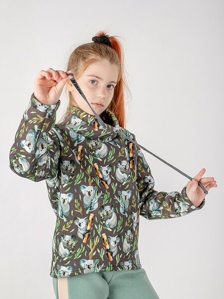 Толстовка Девочкам Юлала Хаки Коала (фото 1)