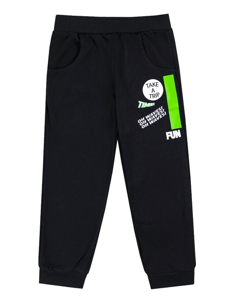 Брюки Мальчикам Юлала Чёрный Надпись (фото 1)