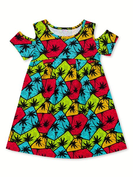 Платье Девочкам Юлала Мультиколор Пальмы (фото 2)
