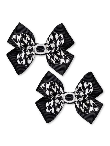 Бантик на резинке, 2 шт Девочкам Baby`s joy Чёрный Бантик (фото 1)