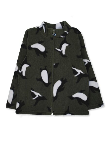 Толстовка Мальчикам Ивашка Хаки тёмный Пингвины (фото 1)