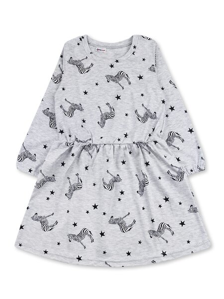 Платье Девочкам Юлала Серый меланж Зебры (фото 2)