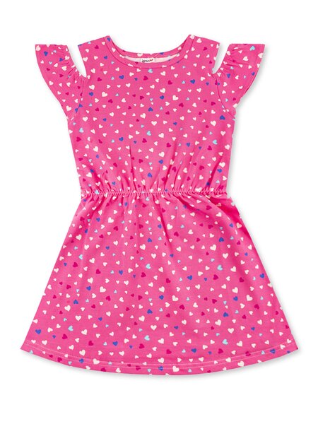 Платье Девочкам Юлала Розовый яркий Сердечки (фото 2)