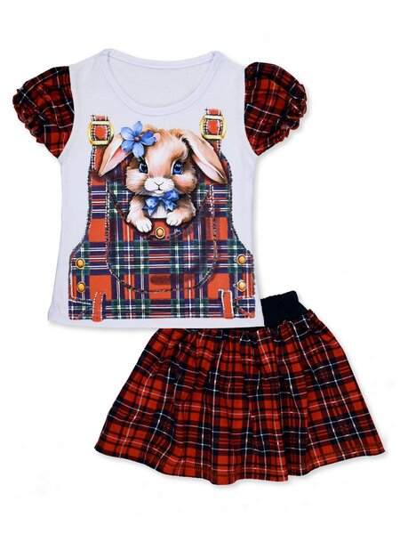 Комплект Девочкам Россия Белый Зайка (фото 1)