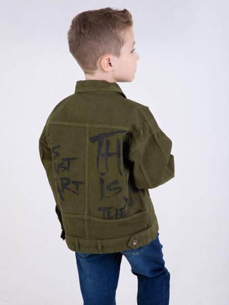 Пиджак Мальчикам Bonito Хаки Надписи (фото 3)