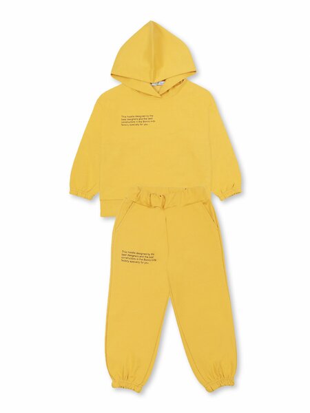 Костюм Девочкам Bonito Жёлтый Надпись (фото 1)