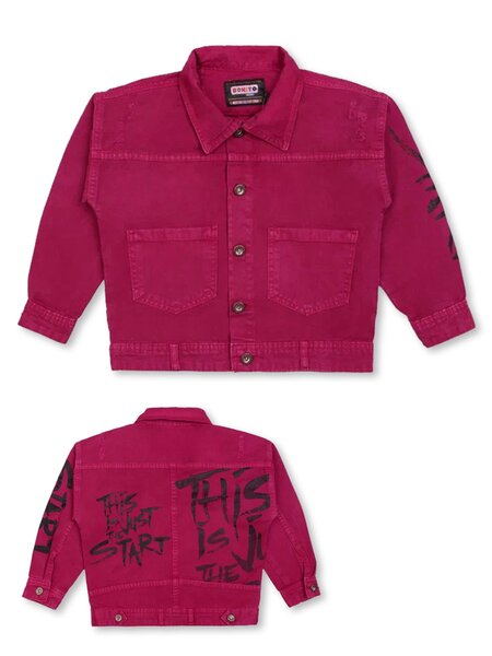 Пиджак Мальчикам Bonito Вишнёвый Надписи (фото 2)
