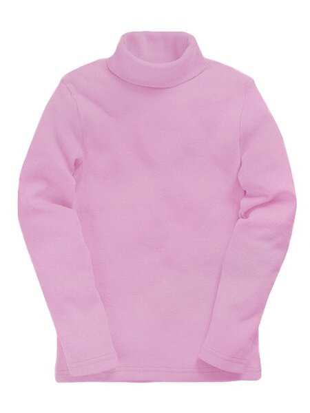 Водолазка Девочкам Весёлый супер-слонёнок Сиреневый светлый Без рисунка (фото 1)