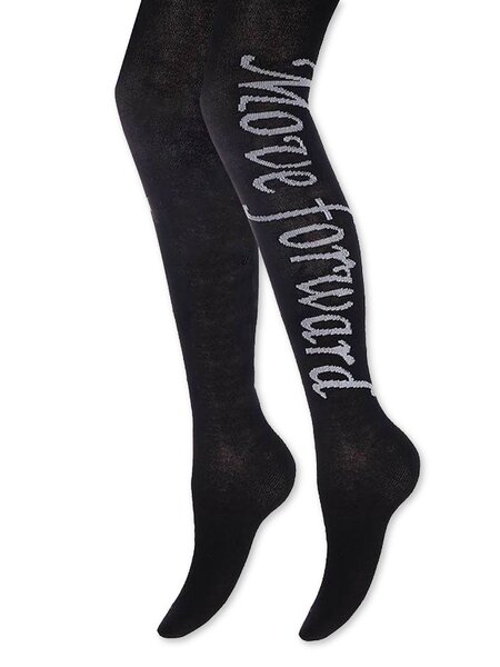 Колготки Девочкам Para socks Чёрный Надпись (фото 1)