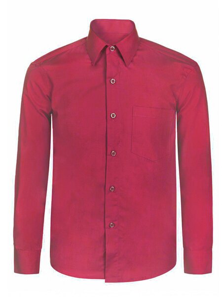 Рубашка Мальчикам Китай Бордовый Без рисунка (фото 1)