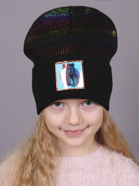 Шапка Девочкам Россия Микс Нашивка (фото 1)