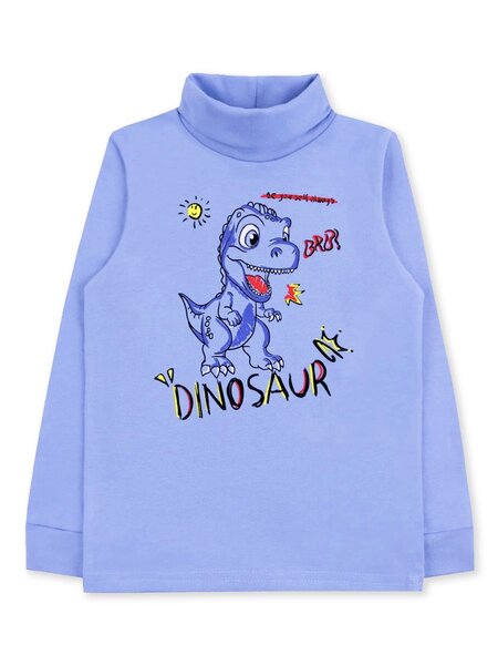 Водолазка Мальчикам Юлала Синий светлый Динозавр (фото 1)