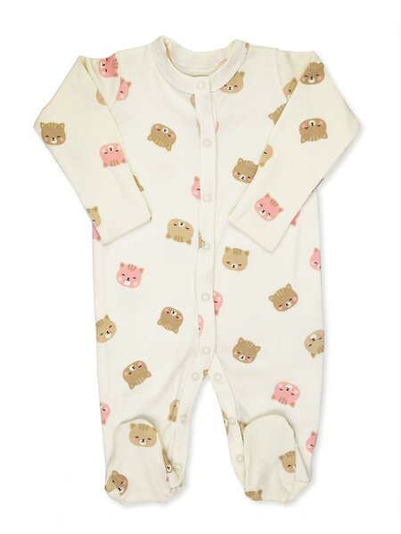 Комбинезон Новорождённым Армения Молочный Котики (фото 1)
