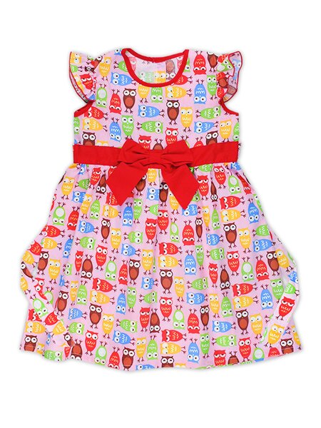 Платье Девочкам Россия Розовый Совушки (фото 1)