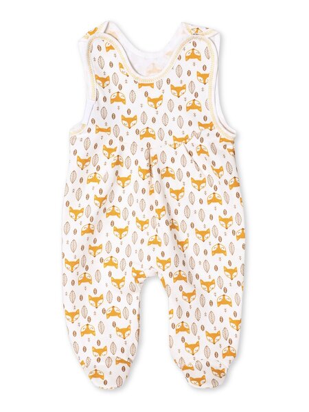 Ползунки высокие Новорождённым Россия Молочный Лисички (фото 1)