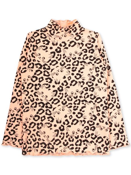 Водолазка Девочкам Юлала Персиковый светлый Котики (фото 1)