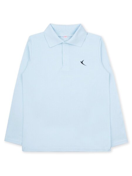 Поло Мальчикам Юлала Голубой светлый Птичка (фото 1)