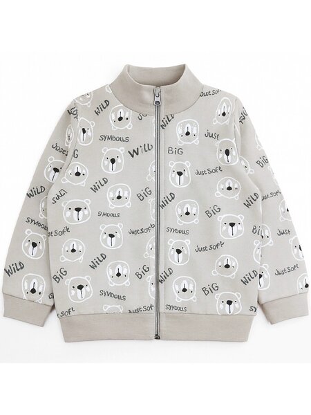 Толстовка Мальчикам Юлала Серый Мишки (фото 1)