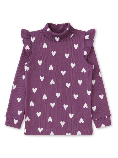 Водолазка Девочкам Юлала Лиловый Сердечки (фото 1)
