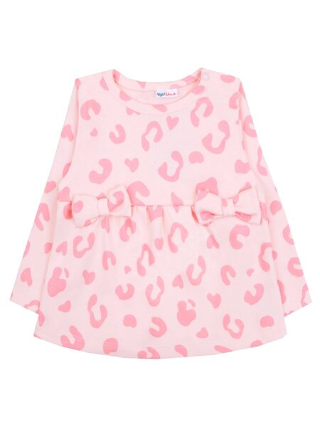 Кофточка Новорождённым Юлала Розовый светлый Леопард (фото 1)