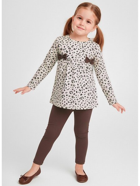 Костюм Девочкам Юлала Бежевый; Коричневый Леопард (фото 1)