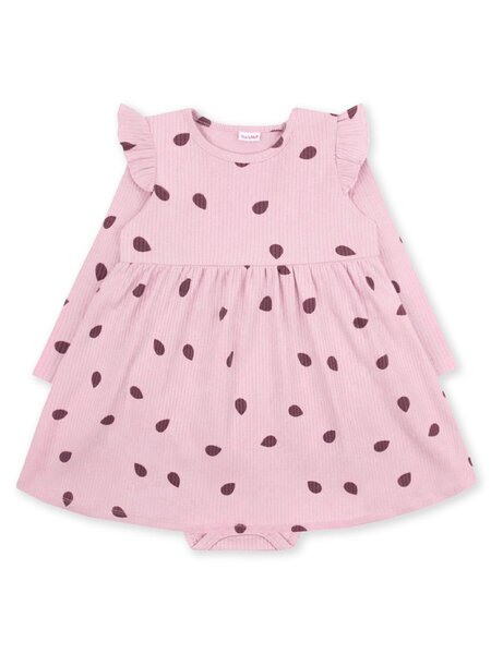 Платье-боди Новорождённым Юлала Пудра Капельки (фото 1)