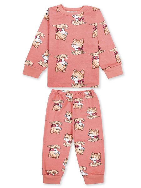 Пижама Девочкам Bonito Персиковый Котята (фото 1)