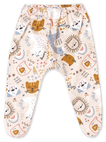 Ползунки Новорождённым Россия Бежевый Зверята (фото 1)