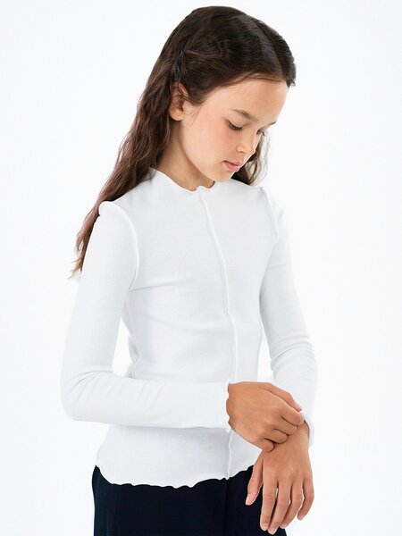 Блузка Девочкам Россия Белый Без рисунка (фото 2)